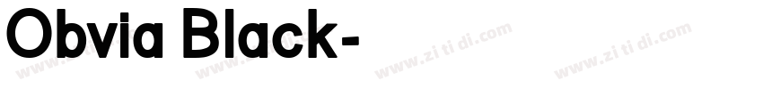 Obvia Black字体转换